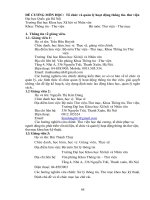 ĐỀ CƯƠNG MÔN HỌC: Tổ chức và quản lý hoạt động thông tin thƣ viện