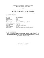 SKKN MỘT CÁCH SOẠN GIẢNG MỚI BÀI “THUỐC ” (LỖ TẤN- LỚP  12 BAN CƠ BẢN) THEO PHƯƠNG CHÂM TÍCH HỢP, NÊU VẤN ĐỀ, TRAO ĐỔI THẢO LUẬN