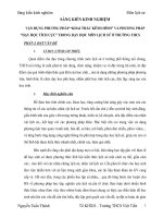 SKKN VẬN DỤNG PHƯƠNG PHÁP “KHAI THÁC KÊNH HÌNH” VÀ PHƯƠNG PHÁP “DẠY HỌC TÍCH CỰC” TRONG DẠY HỌC MÔN LỊCH SỬ Ở TRƯỜNG THCS