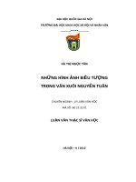 Những hình ảnh biểu tượng trong văn xuôi Nguyễn Tuân