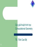Phân tích & Thiết kế Giải thuật nâng cao Các giải thuật hình học