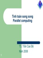 Phân tích & Thiết kế Giải thuật nâng cao Tính toán song song Parallel computing