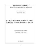 Một số cách tân trong tiểu thuyết Những ngã tư và những cột đèn