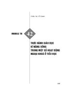 Module TH 42  Thực hành Giáo dục kĩ năng sống trong một số hoạt động ngoại khóa ở tiểu học