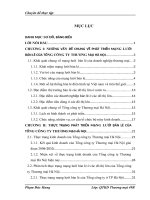 Phát triển mạng lưới bán lẻ ở các đô thị lớn của tổng công ty Thương mại Hà Nội