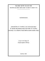 Ảnh hưởng tư tưởng cải cách giáo dục từ Minh Trị (Meiji) Nhật Bản đến tư tưởng giáo dục của phong trào Đông Kinh nghĩa thục