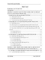 Nâng cao chất lượng cho vay hộ sản xuất tại chi nhánh NHNo&PTNT huyện Tân Kỳ