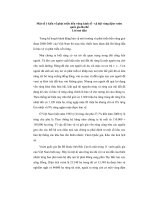 Chuyên đề Một số ý kiến về phát triển bền vững kinh tế xã hội vùng đệm vườn quốc gia Ba Bể