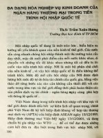 Đa dạng hóa nghiệp vụ kinh doanh của ngân hàng thương mại trong tiến trình hội nhập quốc tế.PDF