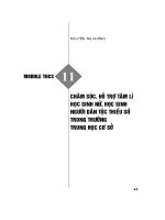 Module THCS 11: Chăm sóc, hỗ trợ tâm lí học sinh nữ, học sinh người dân tộc thiểu số trong trường THCS  Nguyễn Thị Hương
