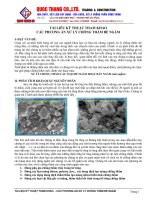 CHuyên đề Các phương án xử lý chống thấm bể nước ngầm