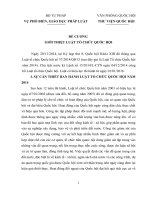 ĐỀ CƯƠNG  GIỚI THIỆU LUẬT TỔ CHỨC QUỐC HỘI