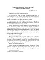 Ứng dụng công nghệ thông tin trong quản lý vận hành thư viện