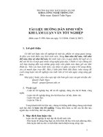 Hướng dẫn làm đồ án tốt nghiệp ĐH Bách Khoa