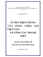 Tư duy biện chứng của Đảng Cộng sản Việt Nam về công tác thanh niên