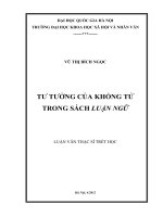 Tư tưởng của Khổng Tử trong sách Luận ngữ