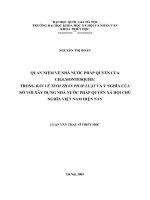 Quan niệm về nhà nước pháp quyền của Ch.S. Montesquieu trong  Bàn về tinh thần pháp luật  và ý nghĩa của nó với xây dựng nhà nước pháp quyền xã hội chủ nghĩa ở Việt Nam hiện nay