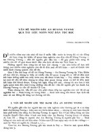 Vấn đề nguồn gốc An Dương Vương qua tài liệu ngôn ngữ dân tộc học