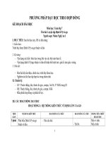 PHƯƠNG PHÁP DẠY HỌC THEO HỢP ĐỒNG KẾ HOẠCH BÀI HỌC Môn học: Toán lớp 7