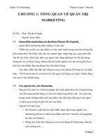 tiến trình hoạt động chiến lược Marketing - liên hệ với mỳ Omachi