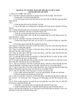 NỘI DUNG ÔN TẬP HỌC SINH GIỎI MÔN ĐỊA LÍ LỚP 12 THPT THÀNH PHỐ HỒ CHÍ MINH