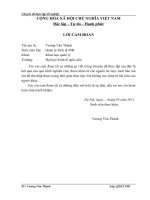 Ứng dụng Hệ thống thông tin địa lý (GIS) trong lĩnh vực quản lý đất đai tại Quận Hai Bà Trưng, thành phố Hà Nội