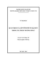 Quan niệm của Lép Tônxtôi về đạo đức trong tác phẩm Đường sống