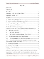 KẾ TOÁN KẾT QUẢ KINH DOANH TẠI CÔNG TY TNHH SẢN XUẤT THƯƠNG MẠI & DỊCH VỤ VẬN TẢI HOÀNG ANH