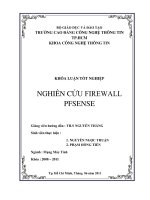 Đồ án Nghiên cứu firewall PFSENSE