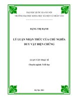 Lý luận nhận thức của Chủ nghĩa duy vật biện chứng tt.PDF