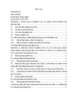 Phân tích thống kê doanh thu  tại Công ty cổ phần đầu tư và thương mại Hoàng Gia