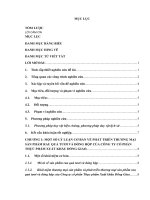 Phát triển thương mại sản phẩm rau quả tươi và đóng hộp trên thị trường nội địa của Công ty cổ phần Thực phẩm Xuất khẩu Đồng Giao, Ninh Bình