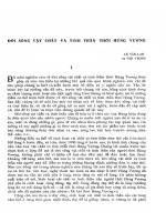 Đời sống vật chất và tinh thần thời Hùng Vương