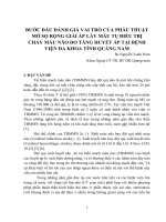 Bước đầu đánh giá vai trò của phẫu thuật mở sọ rộng giải áp lấy máu tụ điều trị chảy máu não do tăng huyết áp tại BVĐK tỉnh Quảng Nam