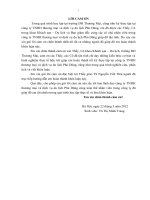 Giải pháp nâng cao sức cạnh tranh marketing của công ty TNHH thương mại và dịch vụ du lịch Phú Dũng