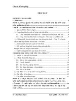 Lập dự án đầu tư xây dựng Khu đô thị sinh thái và dịch vụ Cửu Long của công ty cổ phần đầu tư xây lắp dầu khí Hòa Bình