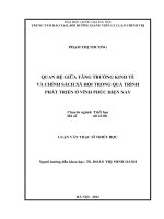 Quan hệ giữa tăng trưởng kinh tế và chính sách xã hội trong quá trình phát triển ở Vĩnh Phúc hiện nay