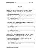 Hoàn thiện kế toán chi phí sản xuất và tính giá thành sản phẩm xây lắp tại công ty Cổ phần tư vấn xây dựng công nghiệp và phát triển đô thị Việt Nam