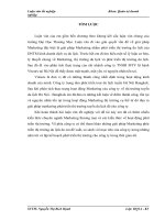 Giải pháp Marketing nhằm phát triển tour du lịch tuyến Hà Nội- BangKok của chi nhánh công ty TNHH MTV lữ hành Vitours tại Hà Nộ