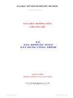 Chuyên đề phương pháp xác định dự toán xây dựng công trình