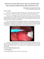 Bước đầu ứng dụng điều trị tắc ruột sau mổ bằng phẫu thuật nội soi tại Bệnh viện Đa khoa tỉnh Quảng Nam