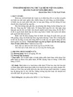 Tình hình bệnh ung thư tại Bệnh viện Đa khoa Quảng Nam 10 năm (2002-2011)