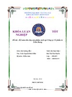 Kế toán xác định kết quả kinh doanh tại Công ty Cổ phần Dịch vụ Kỹ thuật Viễn thông Hà Nội