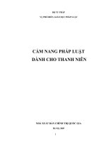 CẨM NANG PHÁP LUẬT  DÀNH CHO THANH NIÊN
