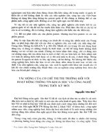 Tác động của cơ chế thị trường đối với hoạt động thông tin khoa học và công nghệ trong thời kỳ mới