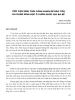 Tiếp cận sinh thái cảnh quan để bảo tồn đa dạng sinh học ở vườn quốc gia Ba Bể