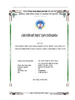 Giải pháp thúc đẩy hoạt động xuất khẩu tại công ty trách nhiệm hữu hạn volex cable assembly việt nam