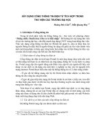 Xây dựng cổng thông tin điện tử tích hợp trong thư viện các trường đại học