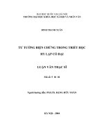 Tư tưởng biện chứng trong triết học Hy Lạp cổ đại