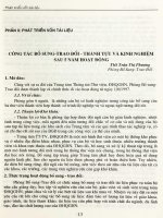 Công tác Bổ sung - Trao đổi - Thành tựu và kinh nghiệm sau năm năm hoạt động.PDF